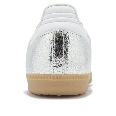 JR0035 adidas Samba OG Silver Metallic Cracked Leather (Women's)