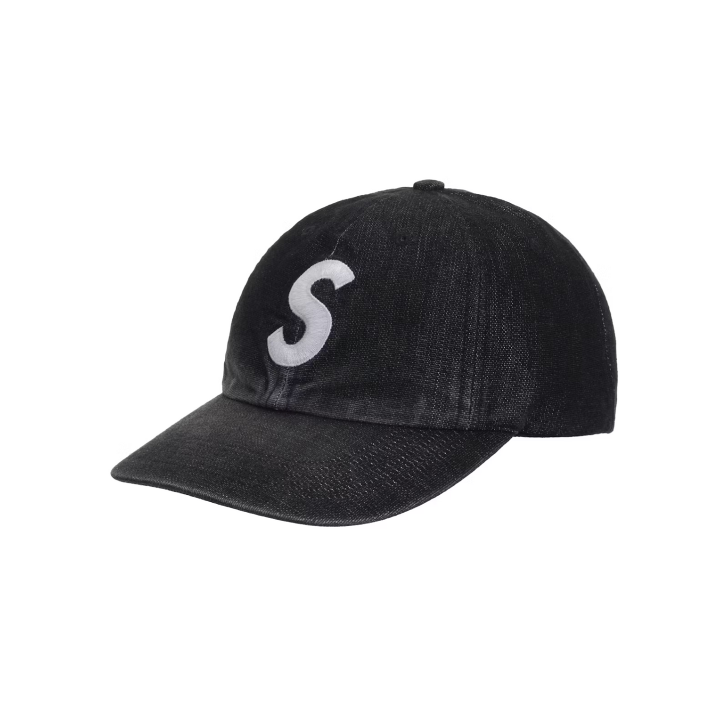Supreme Cordura Denim S Logo 6-Panel Black