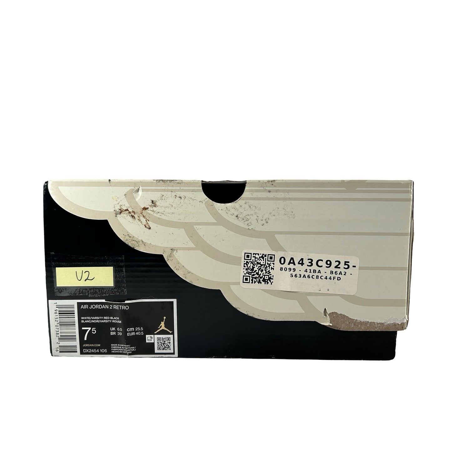 DX2454 106 Jordan 2 Retro OG Chicago (2022) [USED] - 7.5 M (Used2)