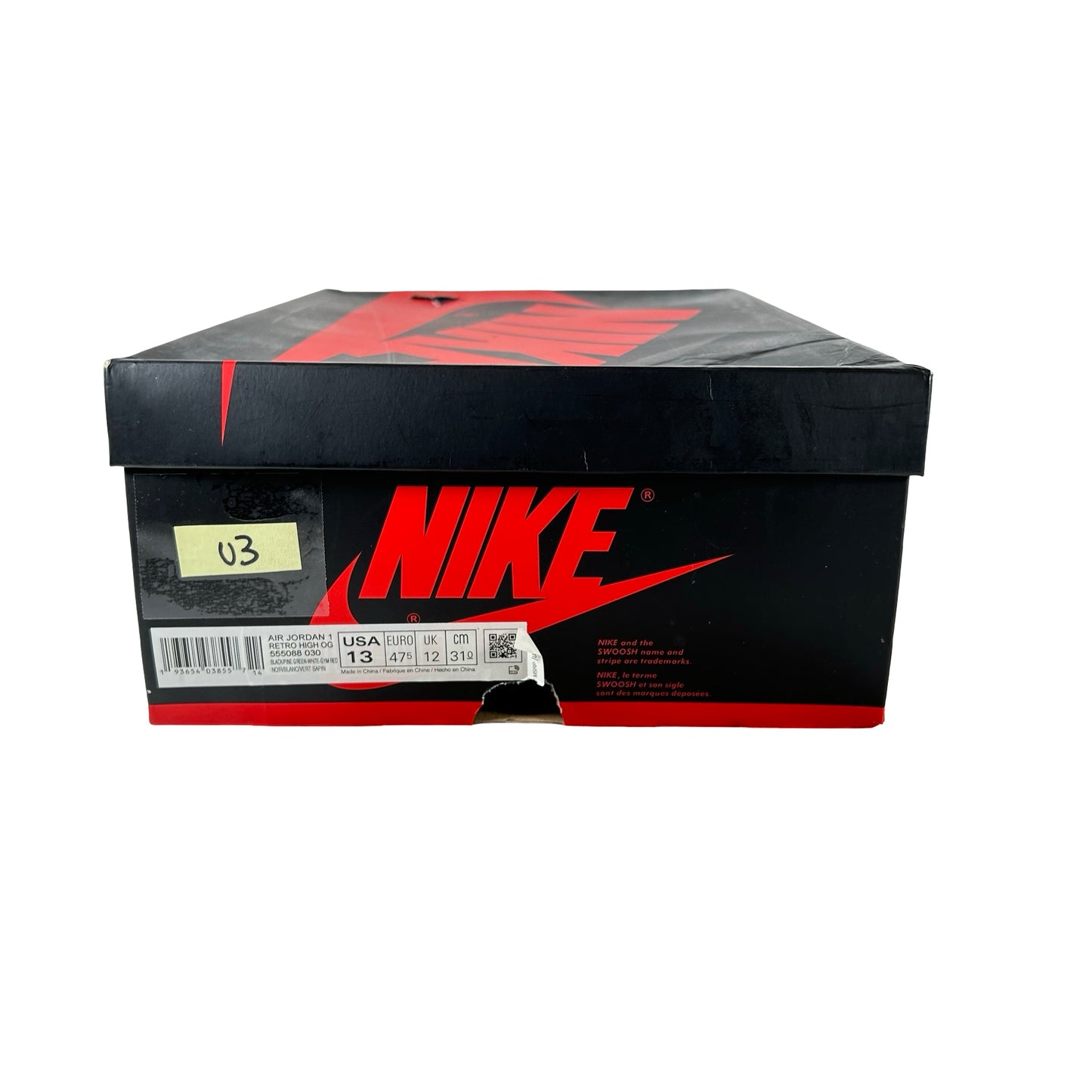 555088 030 Jordan 1 Verde Pino 2.0