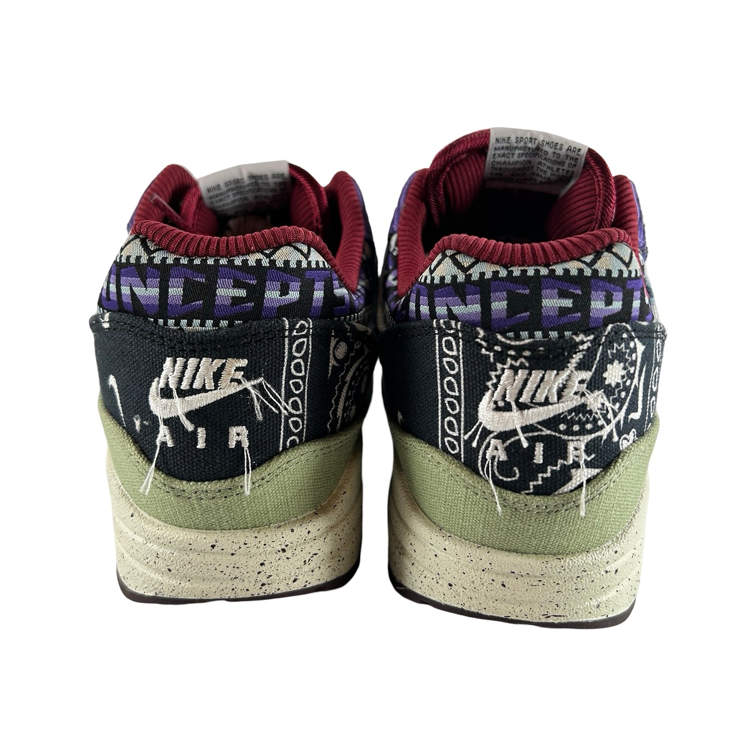 DN1803 300 Nike Air Max 1 Concepts Denim Oliva Lona