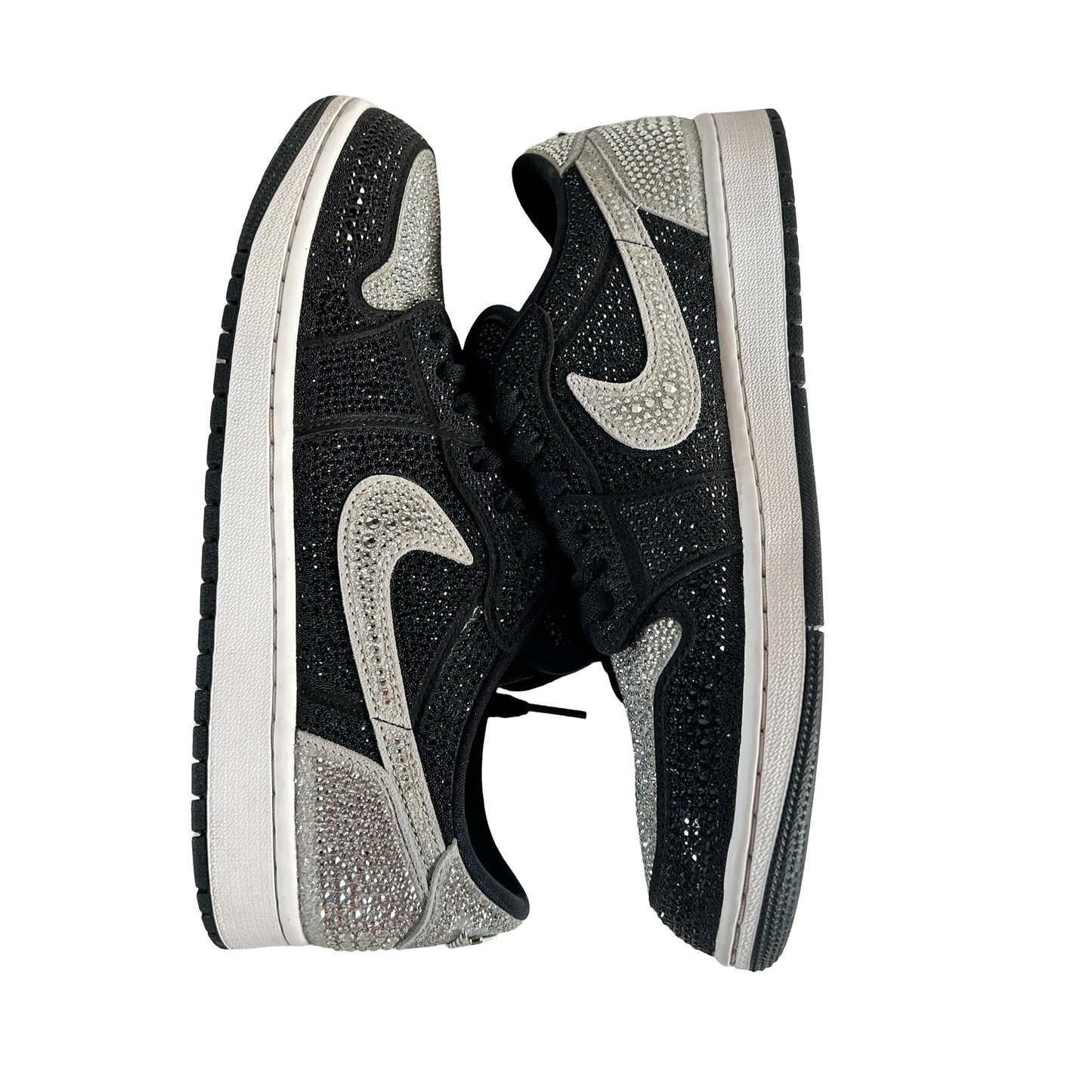 HM9280 001 Jordan 1 Retro Low OG Swarovski Stealth (Women's) [USED] - 11 W (Used)