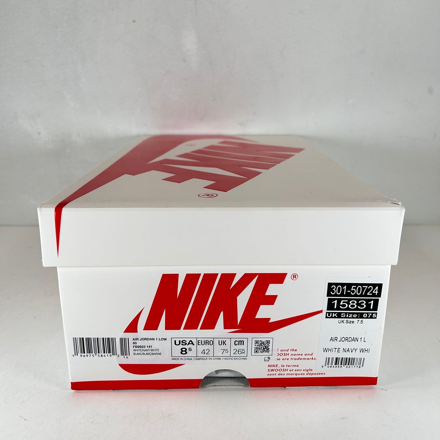 FB9933 141 Air Jordan 1 Retro Low 85 'Metallic Blue' [USED] - 8.5 M (Used)