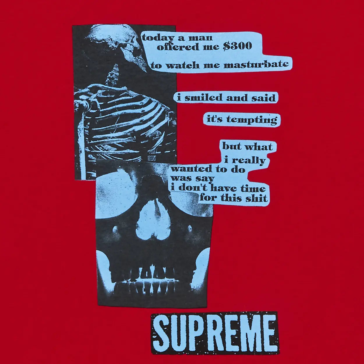 Supreme Anatomy Tee Red [USED] - M (Used)
