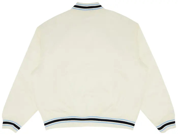 Supreme Mitchell & Ness Camo Logo Varsity Jacket White [USED] - L (Used)