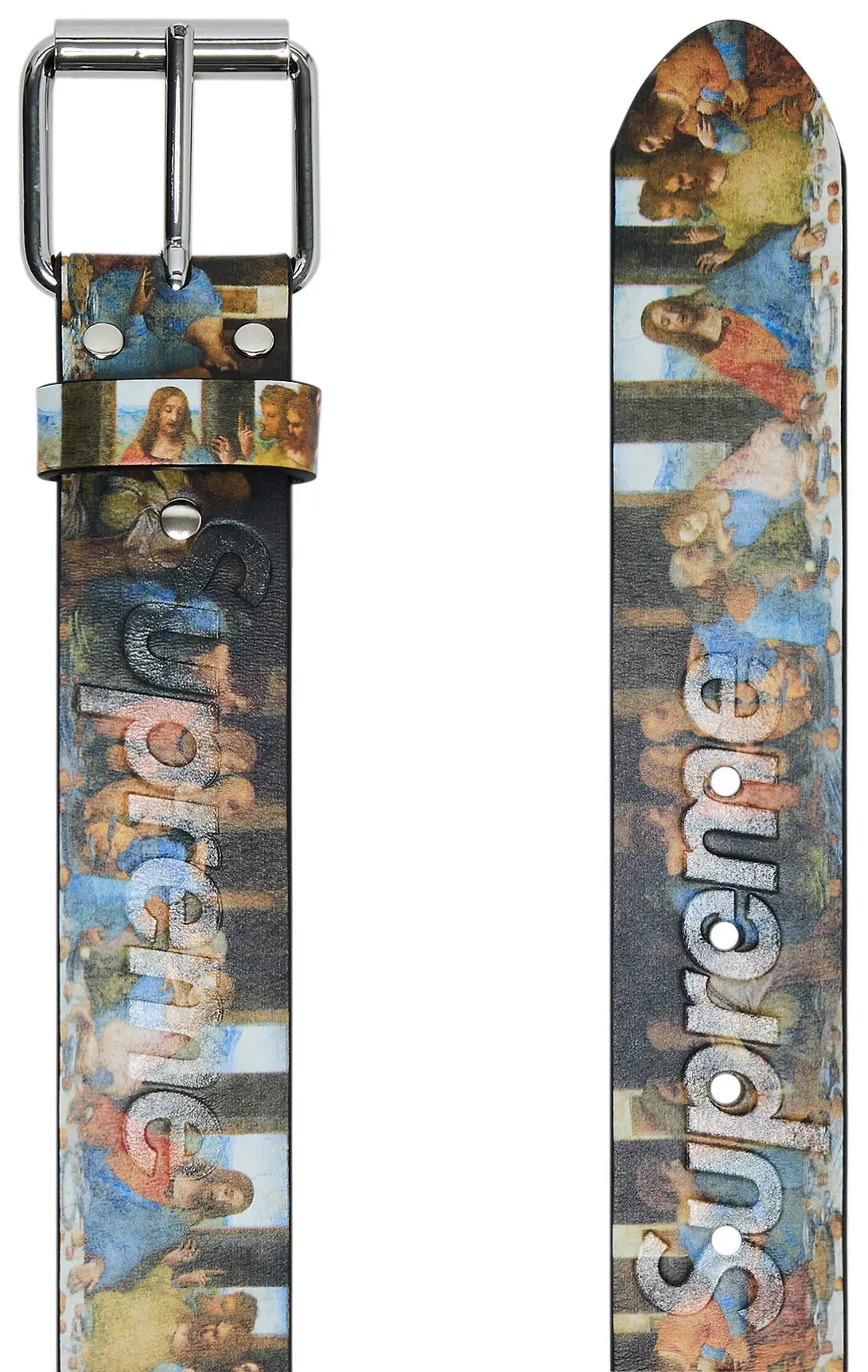 Supreme Last Supper Leather Belt Multicolor [USED] - M (Used)