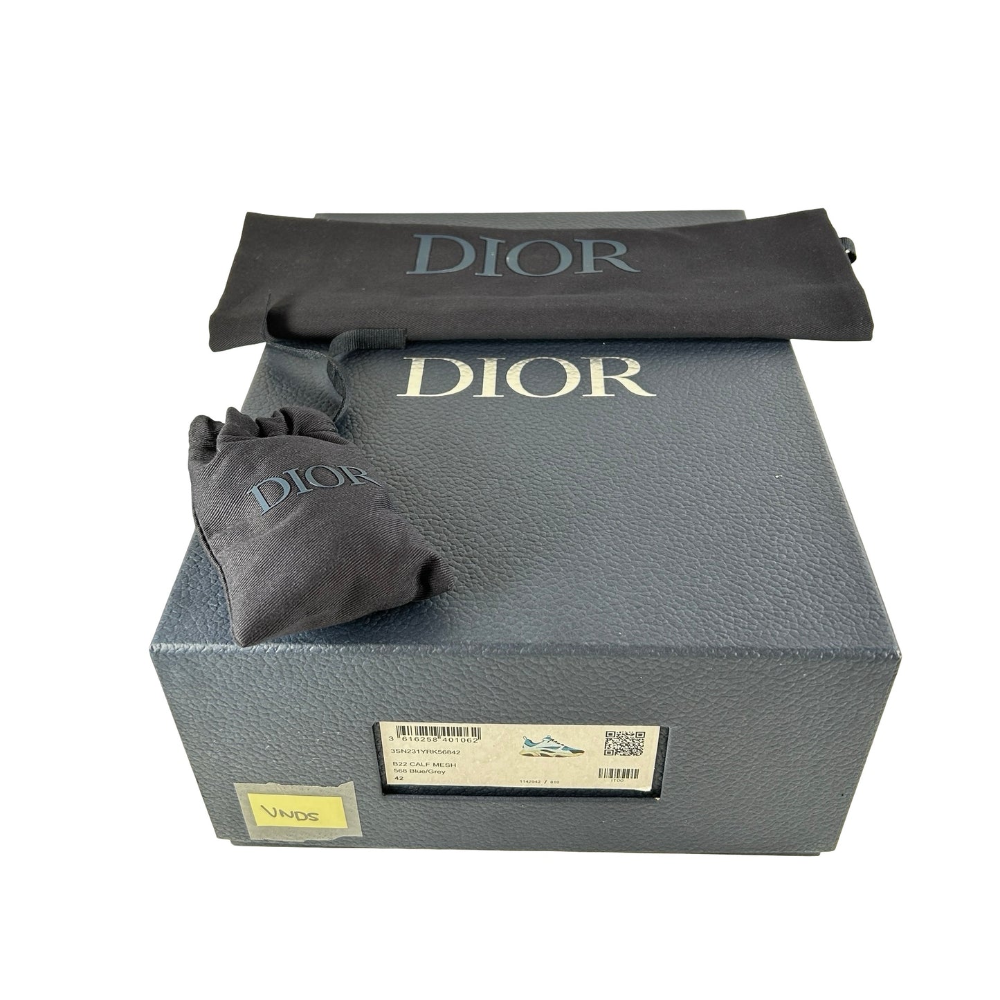 3SN231YRKH568 Dior B22 Blue Technical Mesh Light Blue Grey Orange [USED] - 42 (VNDS)