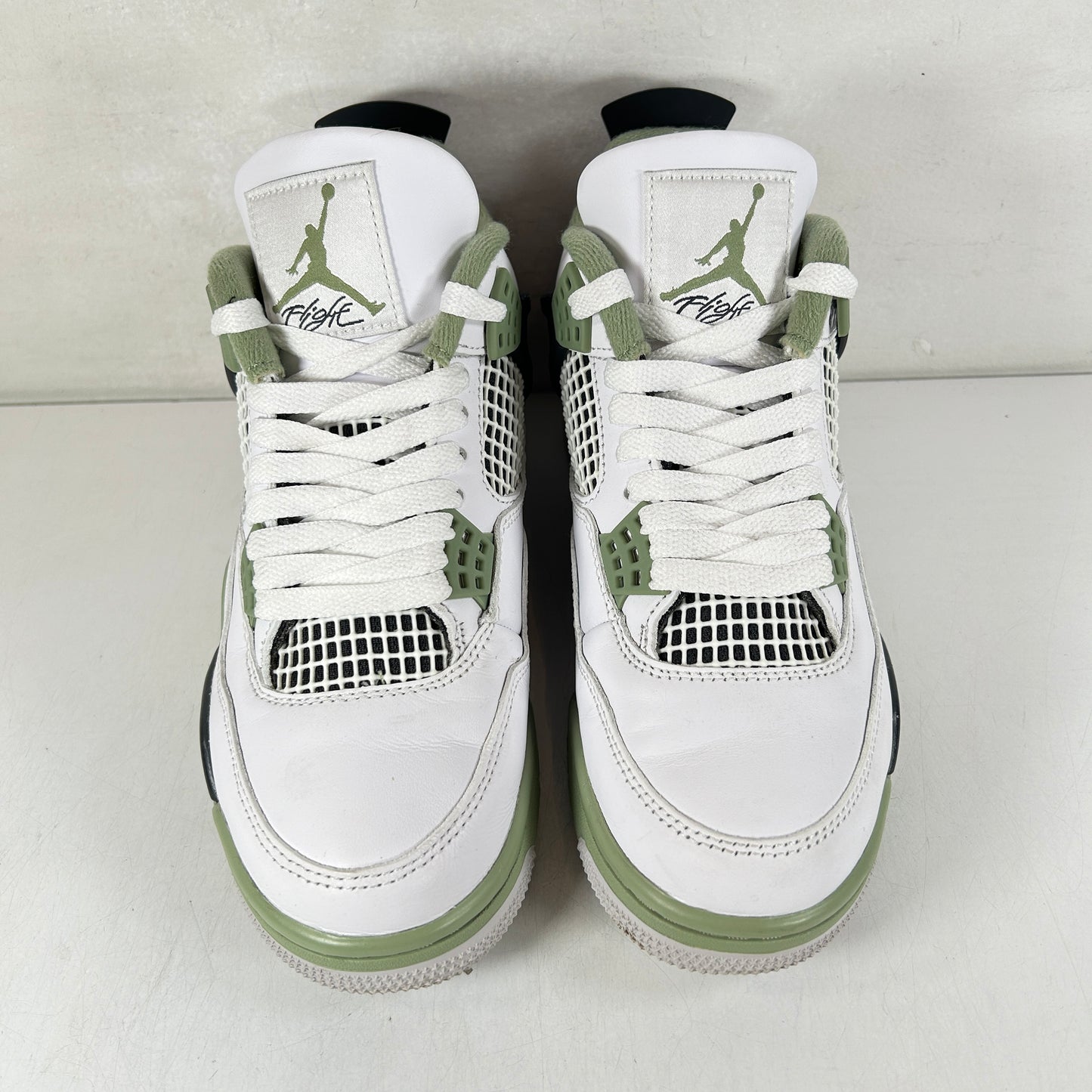 AQ9129 103 Jordan 4 Retro Seafoam (W) [USED] - 6.5 W (Used) (No Box)