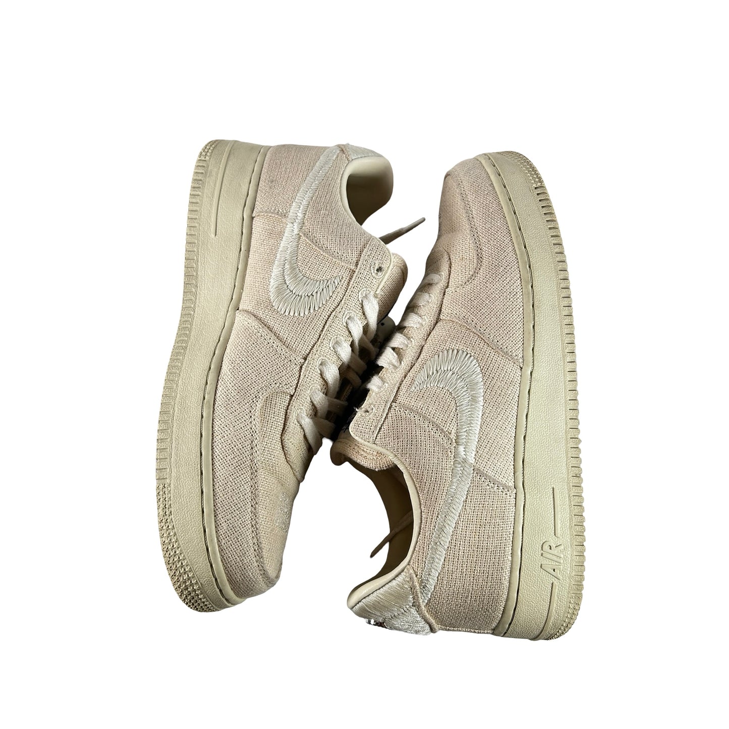 CZ9084 200 Nike Air Force 1 Low Stussy Fossil [USED] - 8 M (Used)
