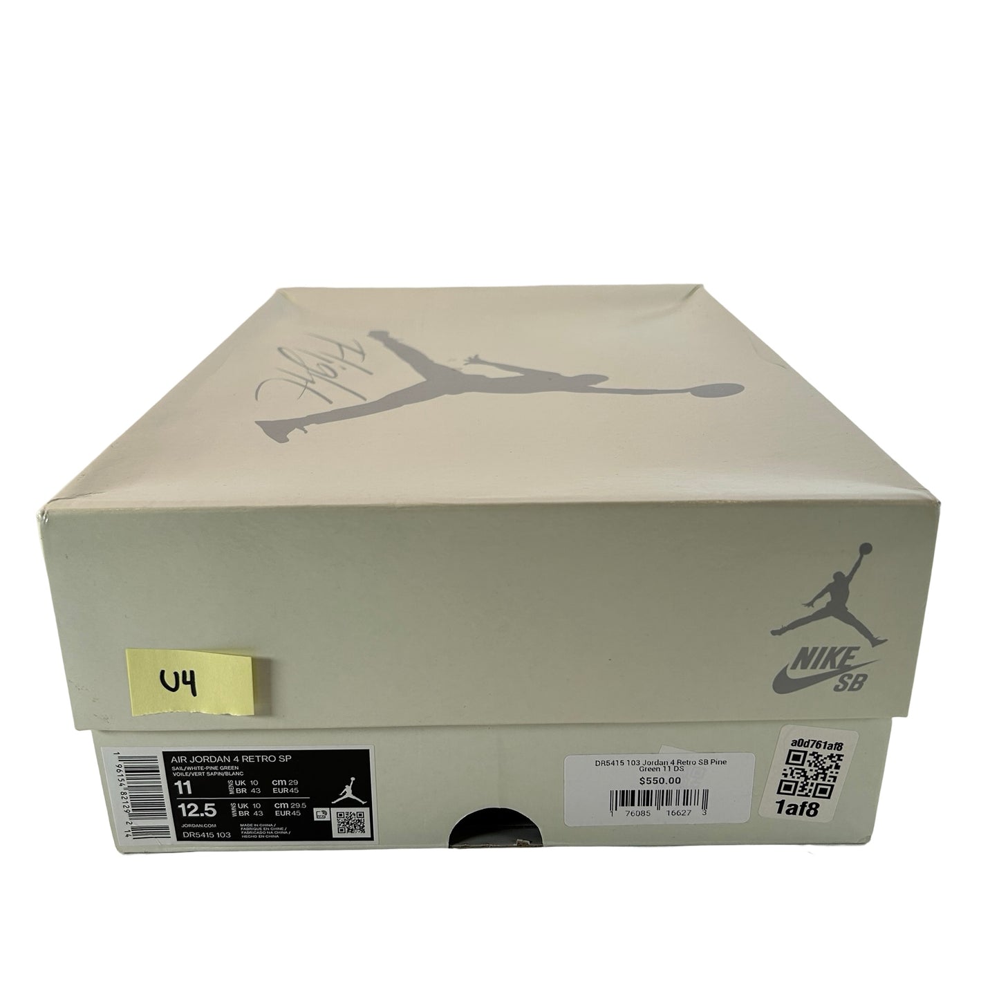 DR5415 103 Jordan 4 Retro SB Pine Green [USED] - 11 M (Used4)