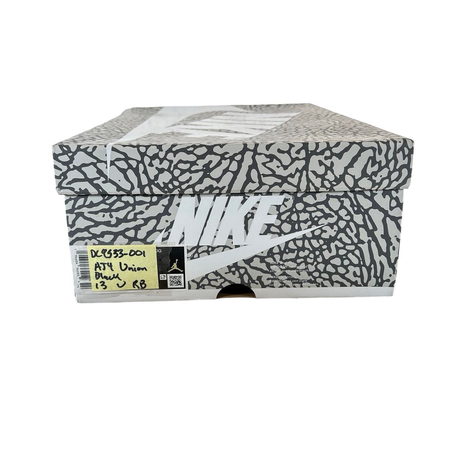 DC9533 001 Jordan 4 Retro Union Off Noir [USED] - 13 M (Used) (Replace Box)