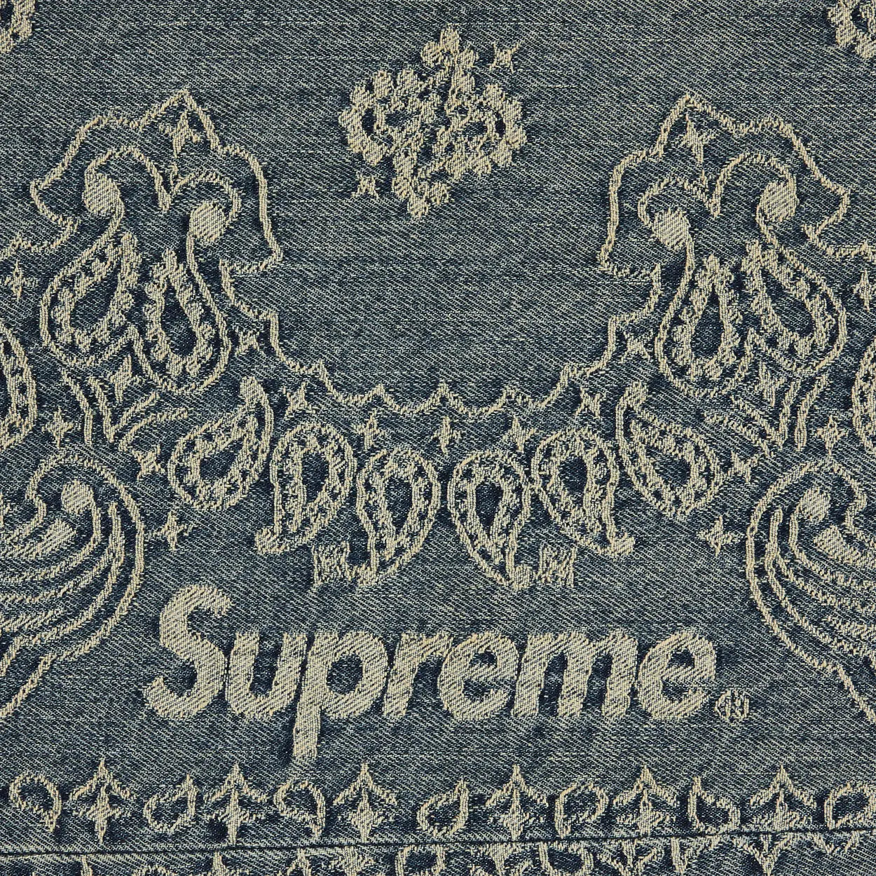 Supreme Bandana Jacquard Baggy Jean Blue