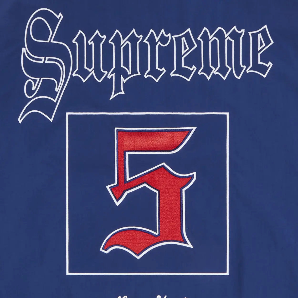 Supreme Old English Track Jacket Light Navy [USED] - M (Used)