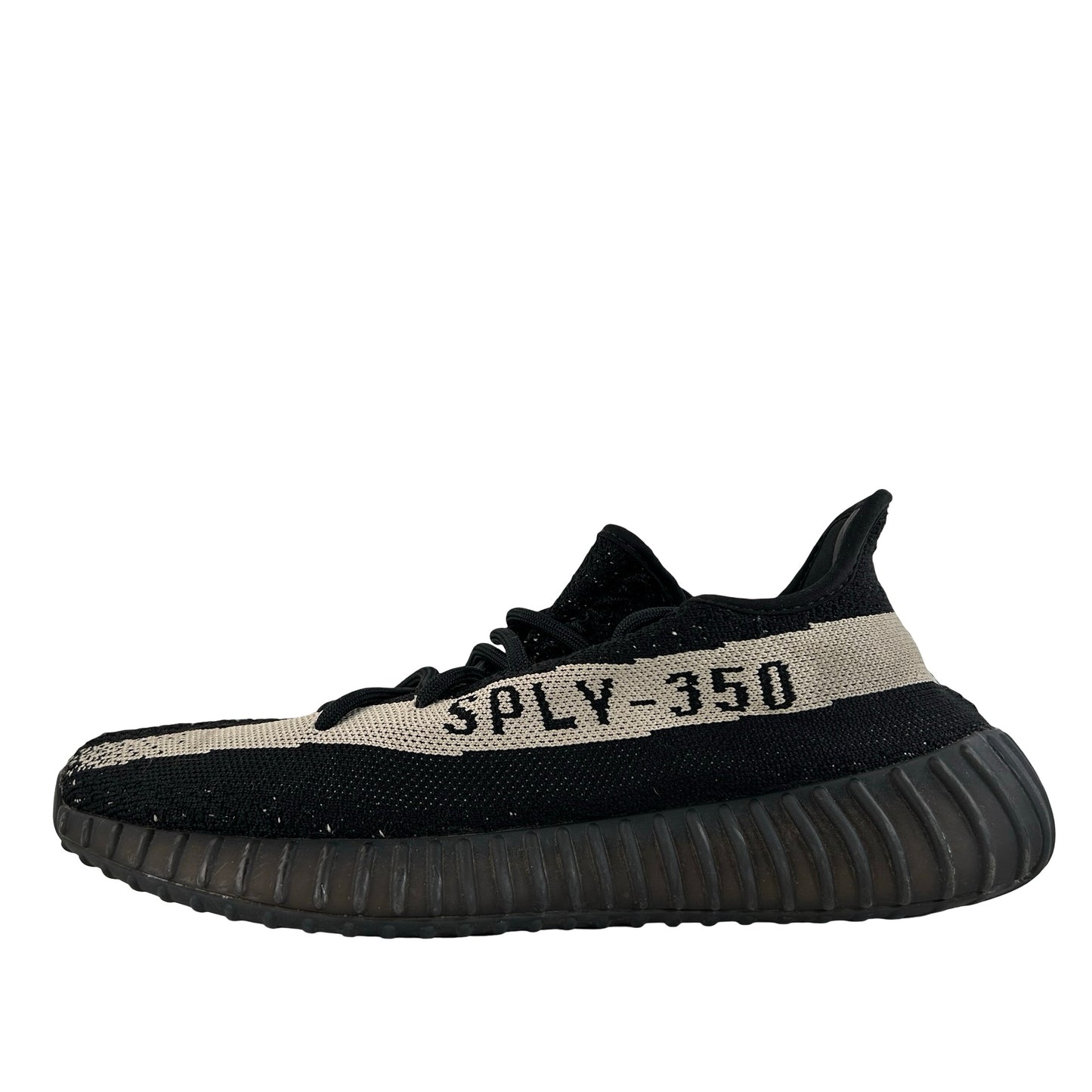 BY1604 Adidas Yeezy Boost 350 V2 Core Black White [USED] - 10 M (Used2) (No Box)
