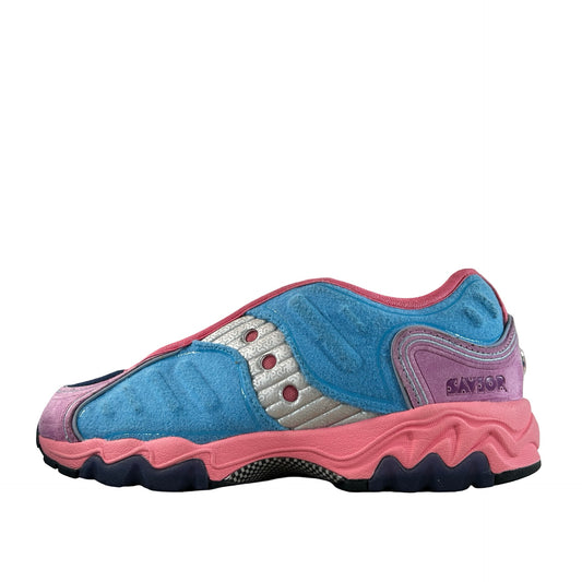 S70922-2 Saucony Matrix Jae Tips No Shoes In The House Blue Pink [USED] - 6 M (Used)