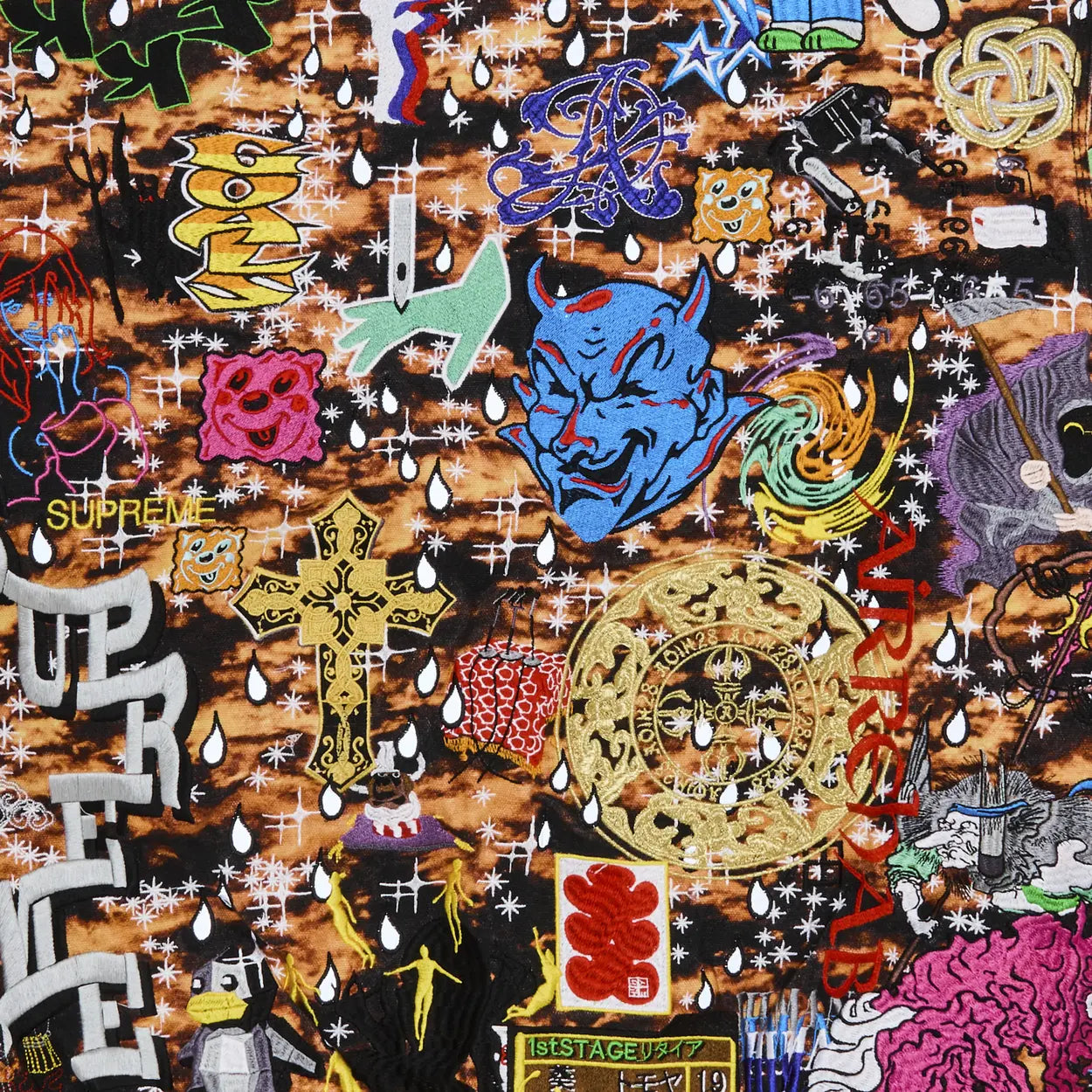 AOI Embroidered Hooded Work Jacket フレイムス Supreme AOI