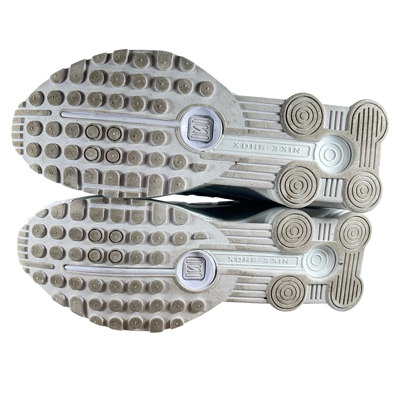 HQ1988 101 Nike Shox R4 White Bright Crimson Metallic Silver [USED] - 13 M (Used) (No Box)