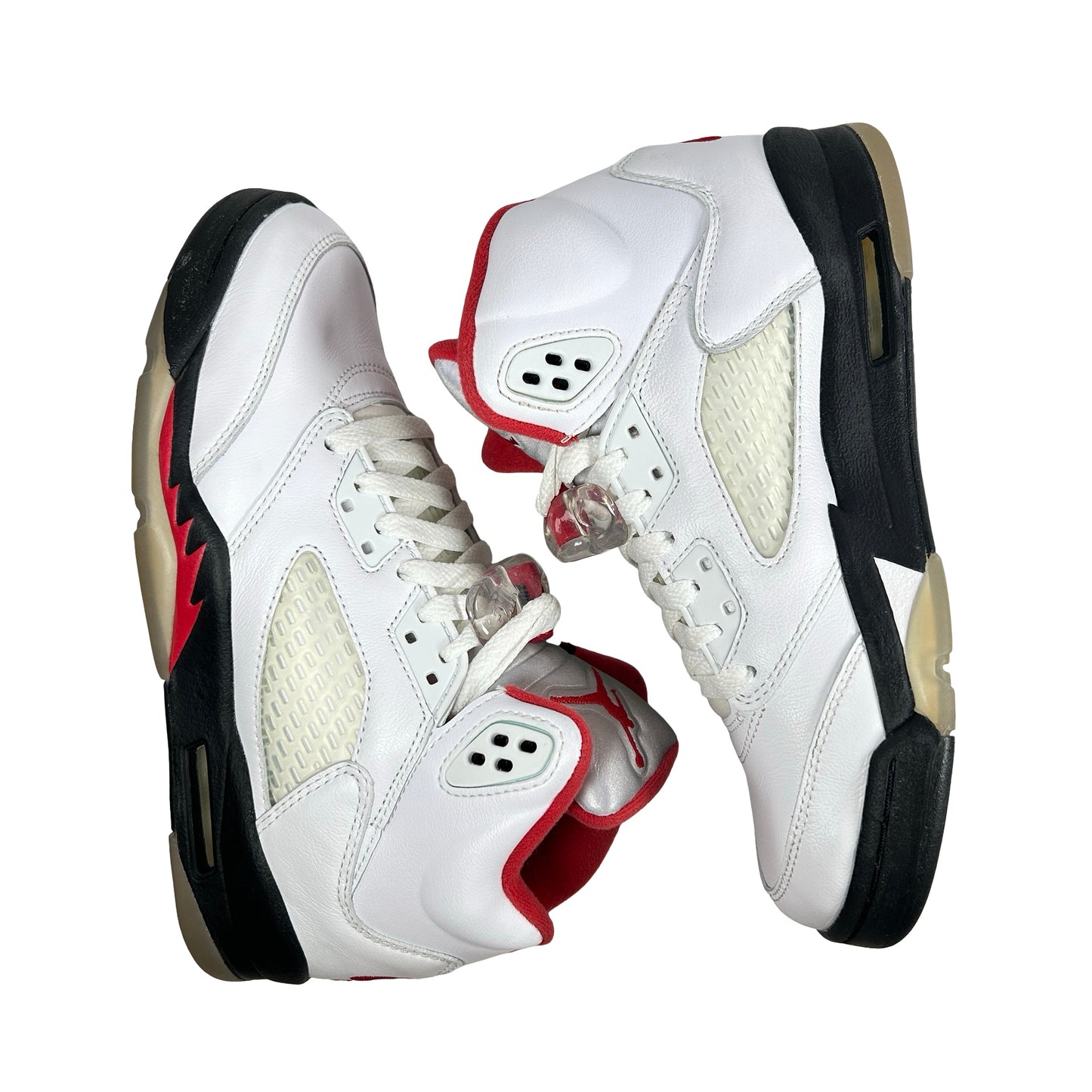440888 102 Jordan 5 Retro Fire Rojo Plata Lengua (2020) (GS)