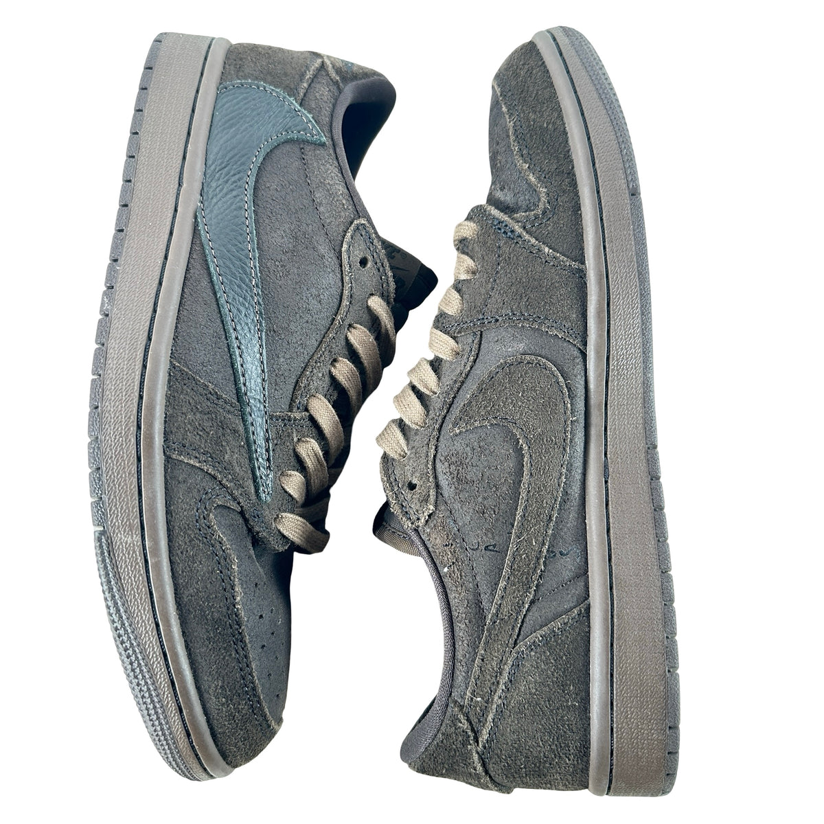 DM7866 202 Jordan 1 Retro Low OG SP Travis Scott Velvet Brown [USED] - 8 M (Used10)