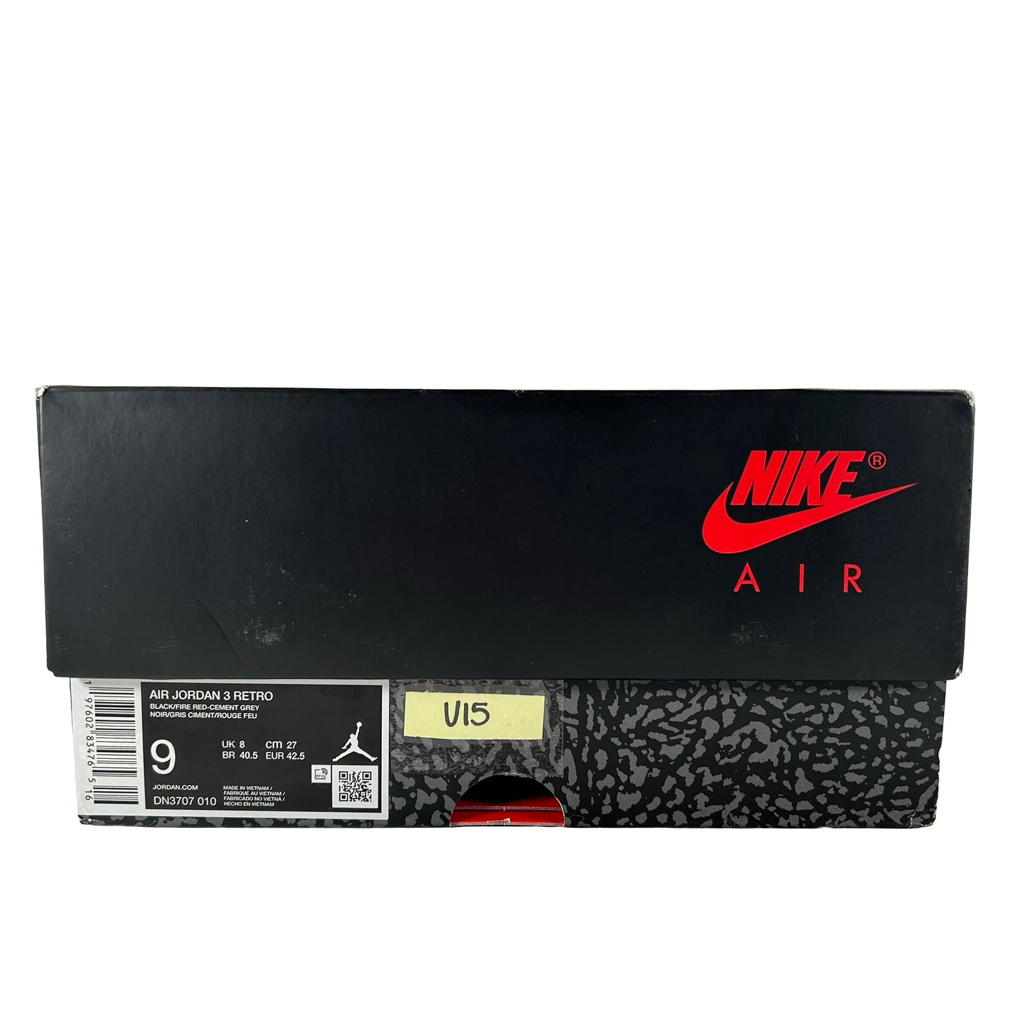 DN3707 010 Jordan 3 Retro Black Cement Reimagined (2024) [USED] - 9 M (Used15)
