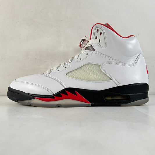 DA1911 102 Jordan 5 Retro Fire Red Silver Tongue (2020) [USED] - 11 M (Used)