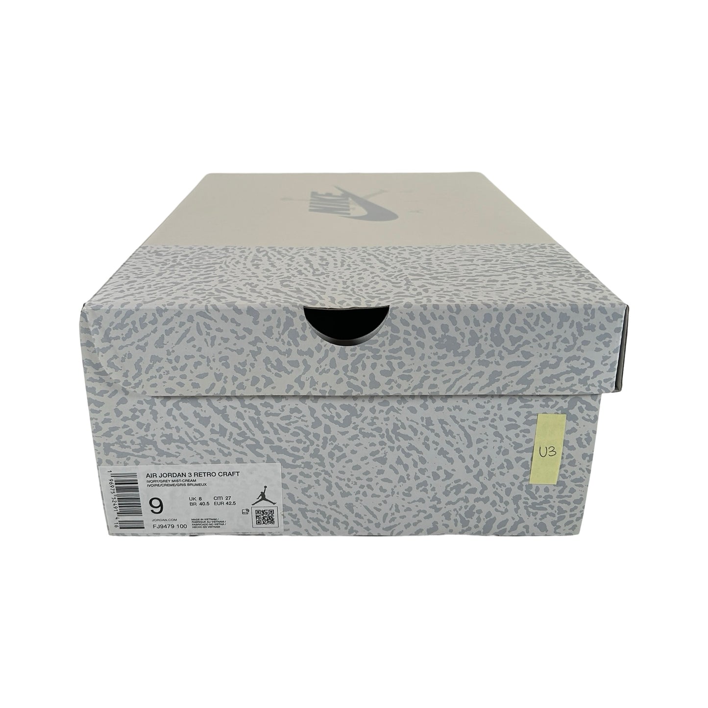 FJ9479 100 Jordan 3 Retro Craft Ivory [USED] - 9 M (Used3)