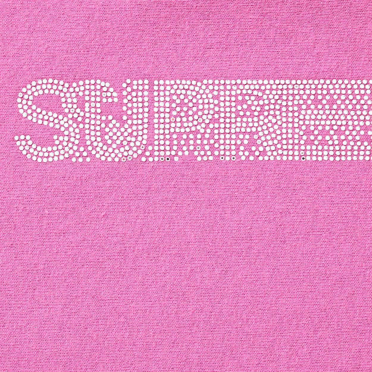 Supreme Swarovski Motion Logo Hooded Sweatshirt Pink