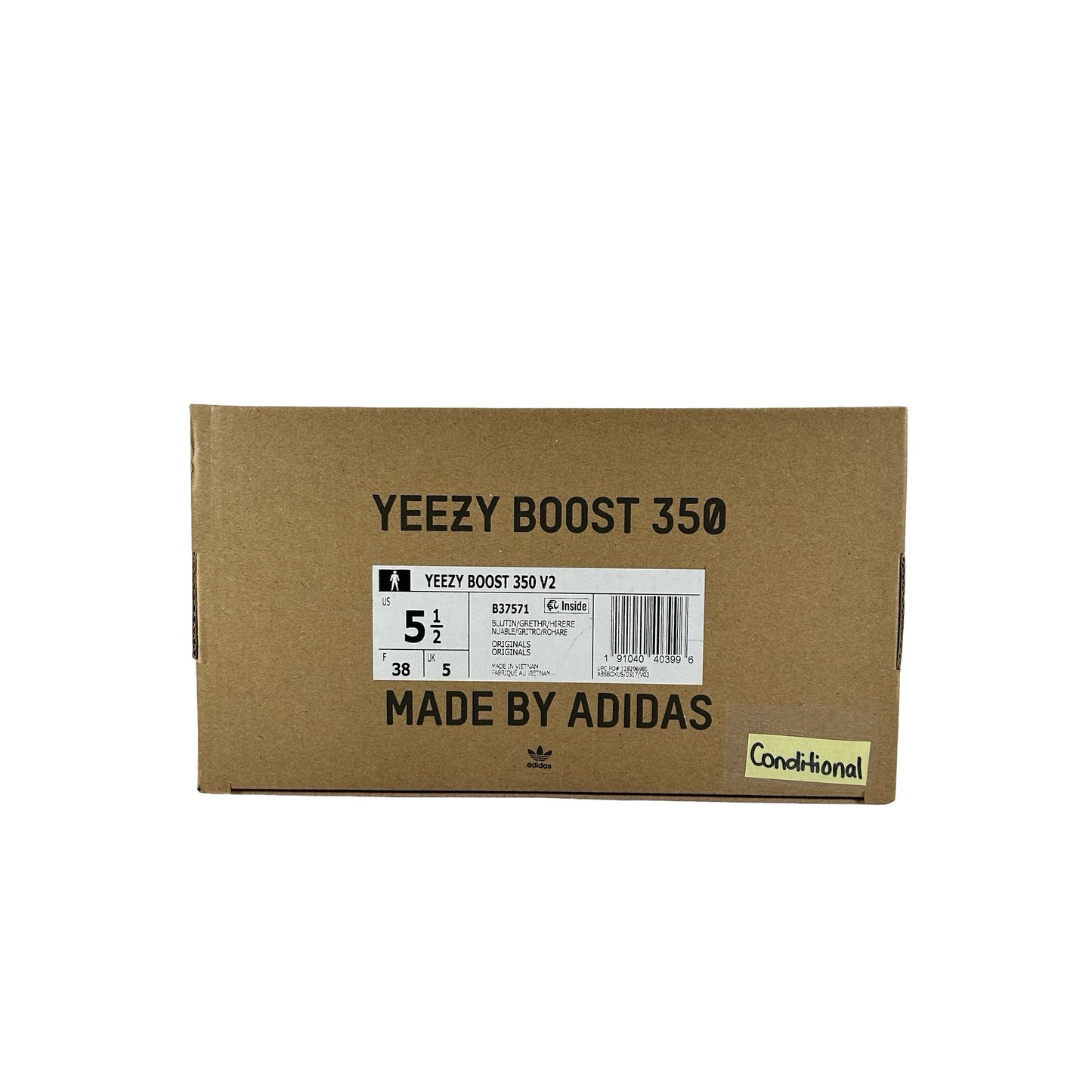 B37571 adidas Yeezy Boost 350 V2 Blue Tint (2017/2023) [CONDITIONAL] - 5. 5 M (Slight Yellowing)