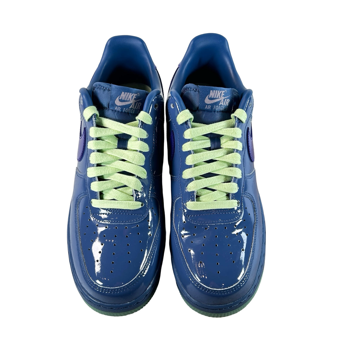 IO4489 400 Nike Air Force 1 Low Patent Leather Mystic Navy Grape Ice [USED] - 9 M (Used) (No Box)