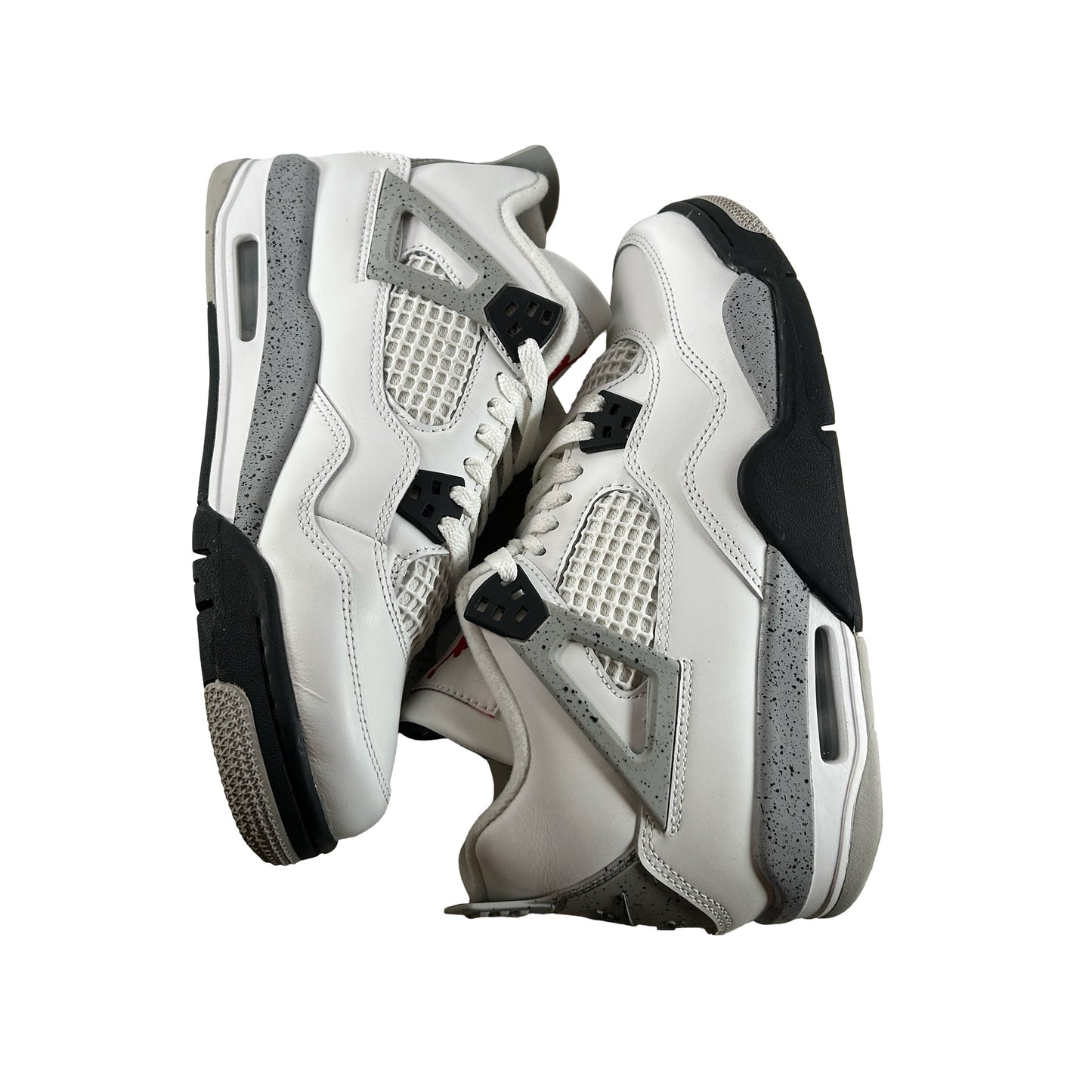 IB4171 100 Jordan 4 Retro White Cement (2025) (GS) [USED] - 7 Y (Used10)
