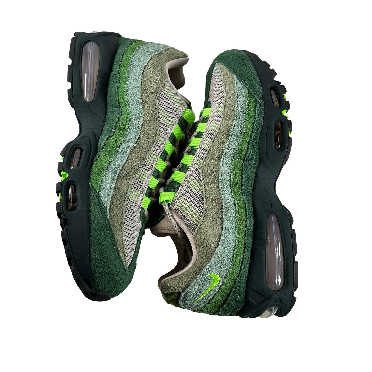 IQ3986 300 Nike Air Max 95 Big Bubble Ducks of a Feather Oregon Ducks The Woods [USED] - 9.5 M (Used2)