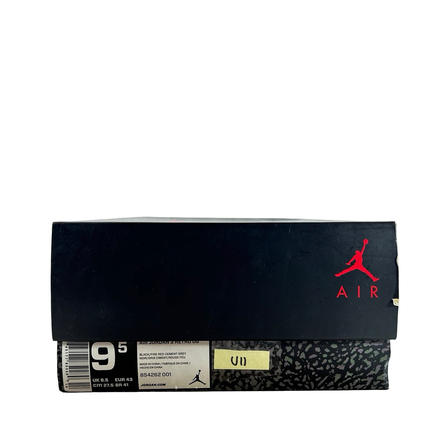 854262 001 Jordan 3 Retro Black Cement (2018) [USED] - 9.5 M (Used11)