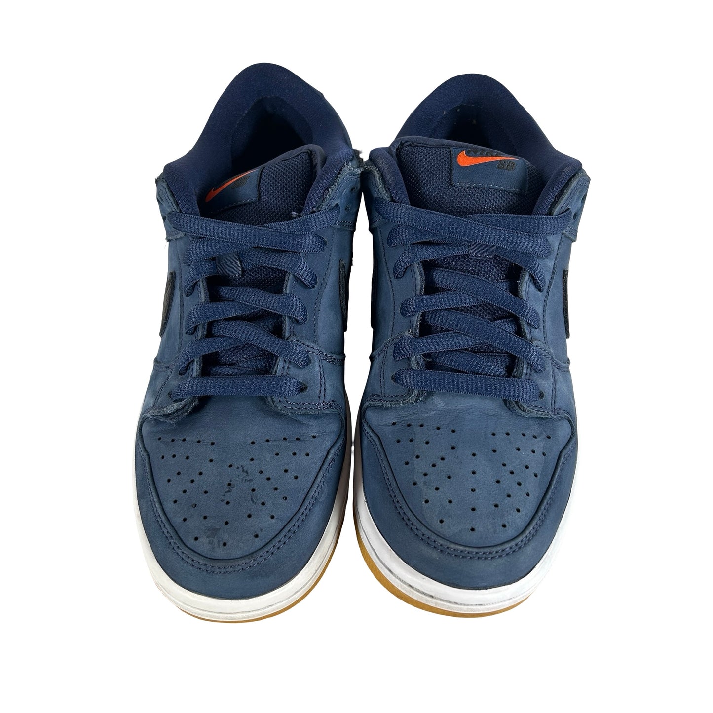 CW7463 401 Nike SB Dunk Low Navy Black Gum [USED] - 7.5 M (Used) (No Box)