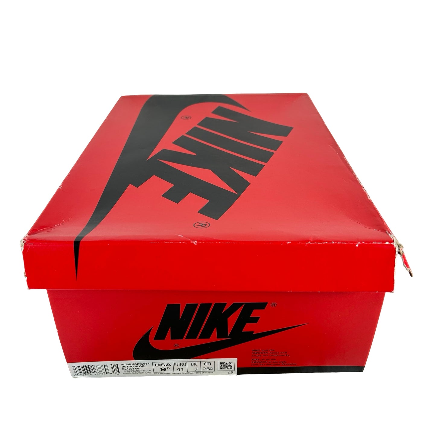 DJ4891 061 Jordan 1 Retro High OG Varsity Red (W) [USED] - 9.5 W (Used)