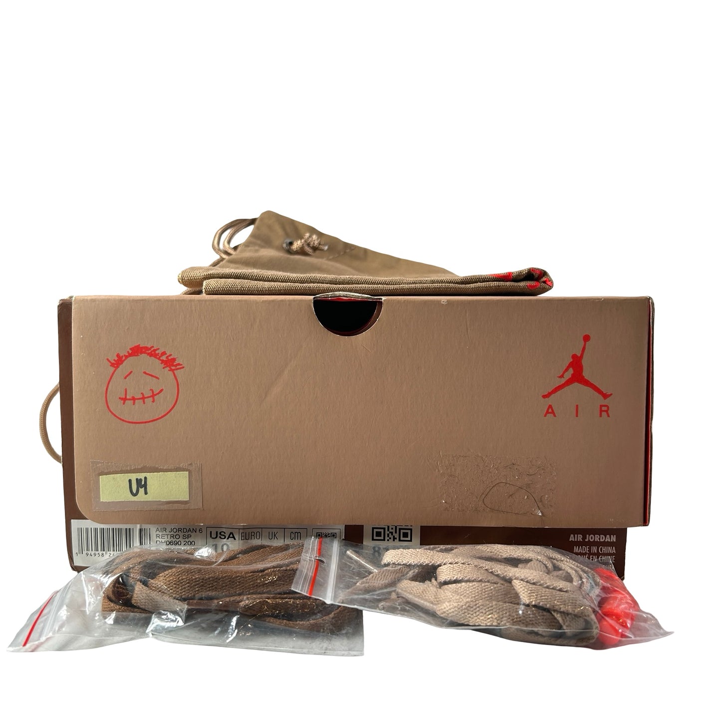 DH0690 200 Jordan 6 Retro Travis Scott British Khaki [USED] - 10 M (Used4)