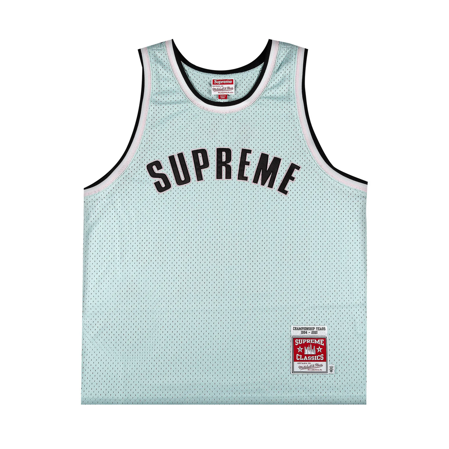 Supreme Mitchell & Ness Basketball Jersey Light Blue [USED] - M (Used)