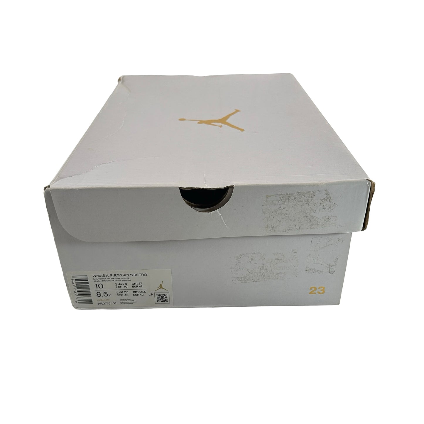 AR0715 101 Jordan 11 Retro Neapolitan (Women's) [USED] - 10W (Used)