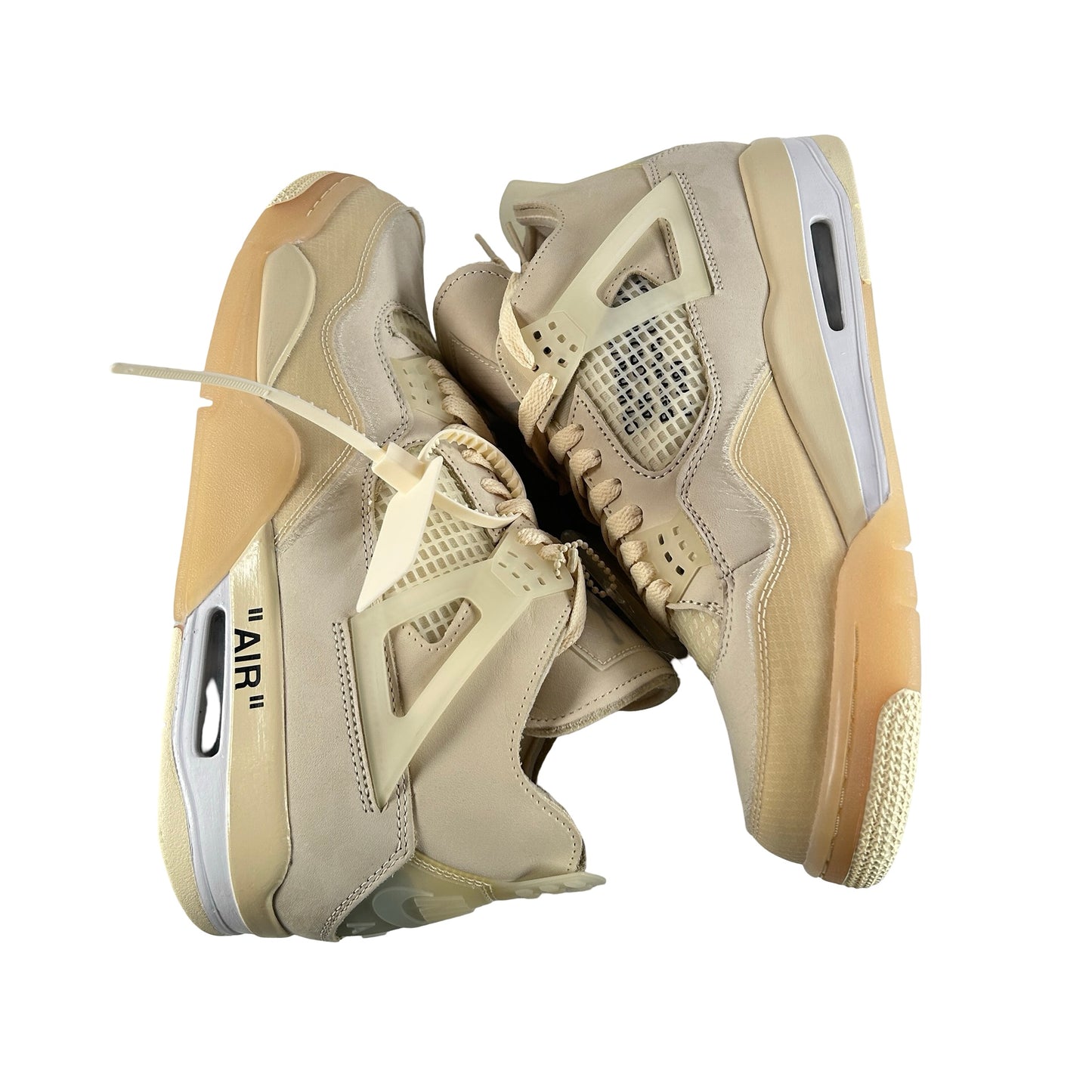 CV9388 100 Jordan 4 Off-White Sail [CONDITIONAL] - 12 W (Replace Box) (Crease on right shoe) (Light marks)