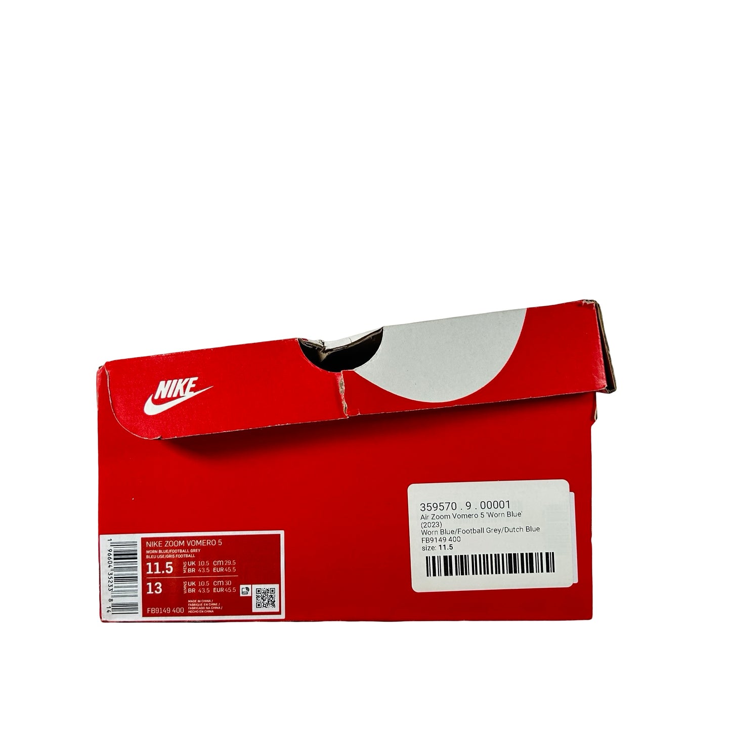 FB9149 400 Nike Zoom Vomero 5 Mystic Navy Worn Blue [USED] - 11.5 M (Used)