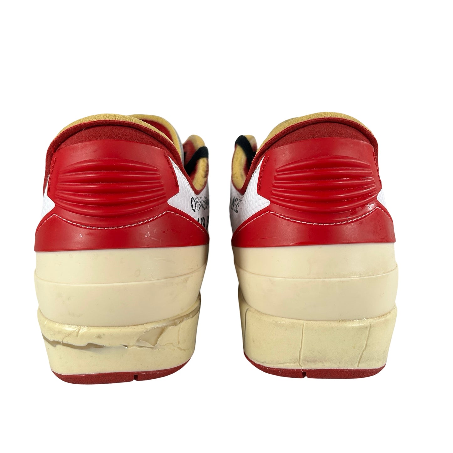 DJ4375 106 Jordan 2 Retro Low SP Off-White White Red [USED] - 9.5 M (Used)