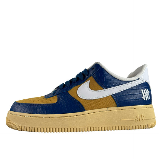DM8462 400 Nike Air Force 1 Low SP Undefeated 5 On It Blue Yellow Croc [USED] - 7 M (Used)