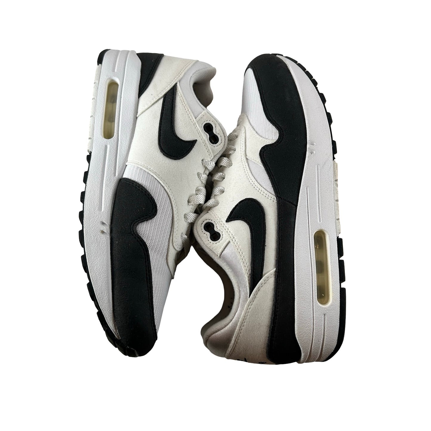 DZ2628 102 Nike Air Max 1 White Black Neutral Grey (Women's) [USED] - 11 W (Used)