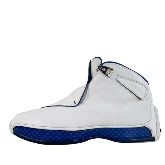 AA2494 106 Air Jordan 18 Retro White Sport Royal [USED] - 10 M (Used)
