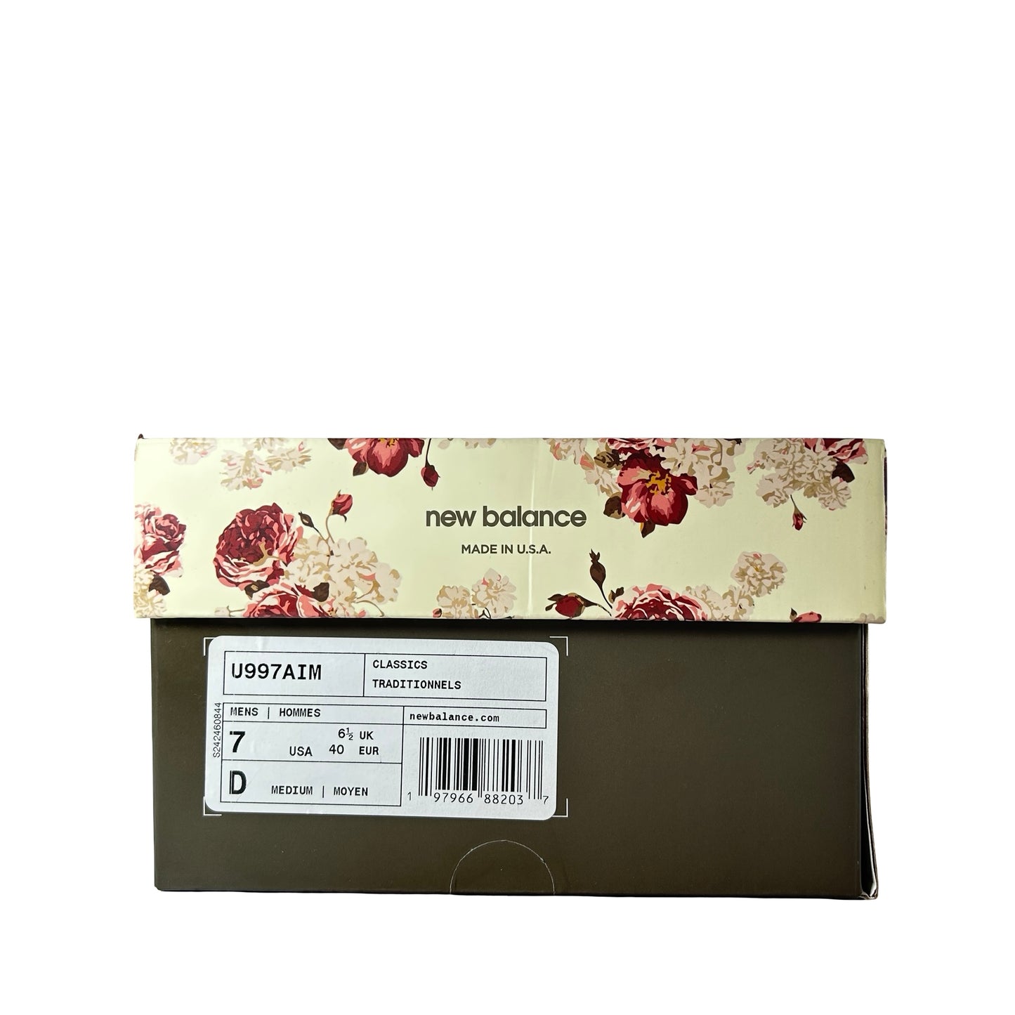 U997AIM New Balance 997 MiUSA Aimé Leon Dore Dark Moss Angora [USED] - 7 M (Used)