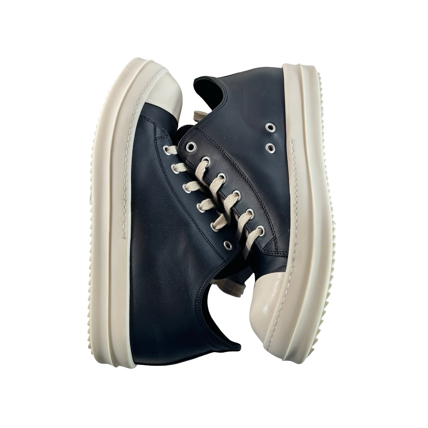 RU02B2891 LCG Rick Owens Strobe Low Black [USED] - 41 M (US 8) (Used)