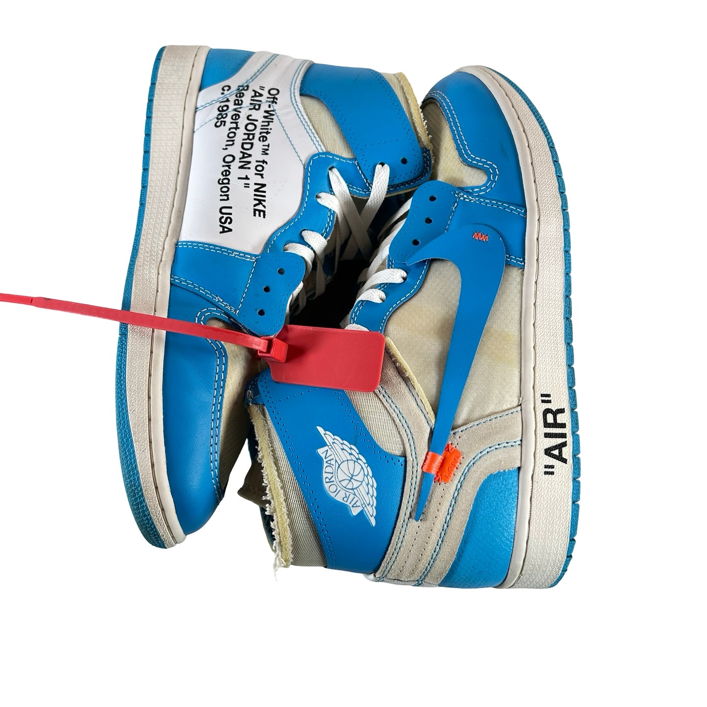 AQ0818 148 Jordan 1 Retro High Off-White UNC [USED] - 12 M (Used)