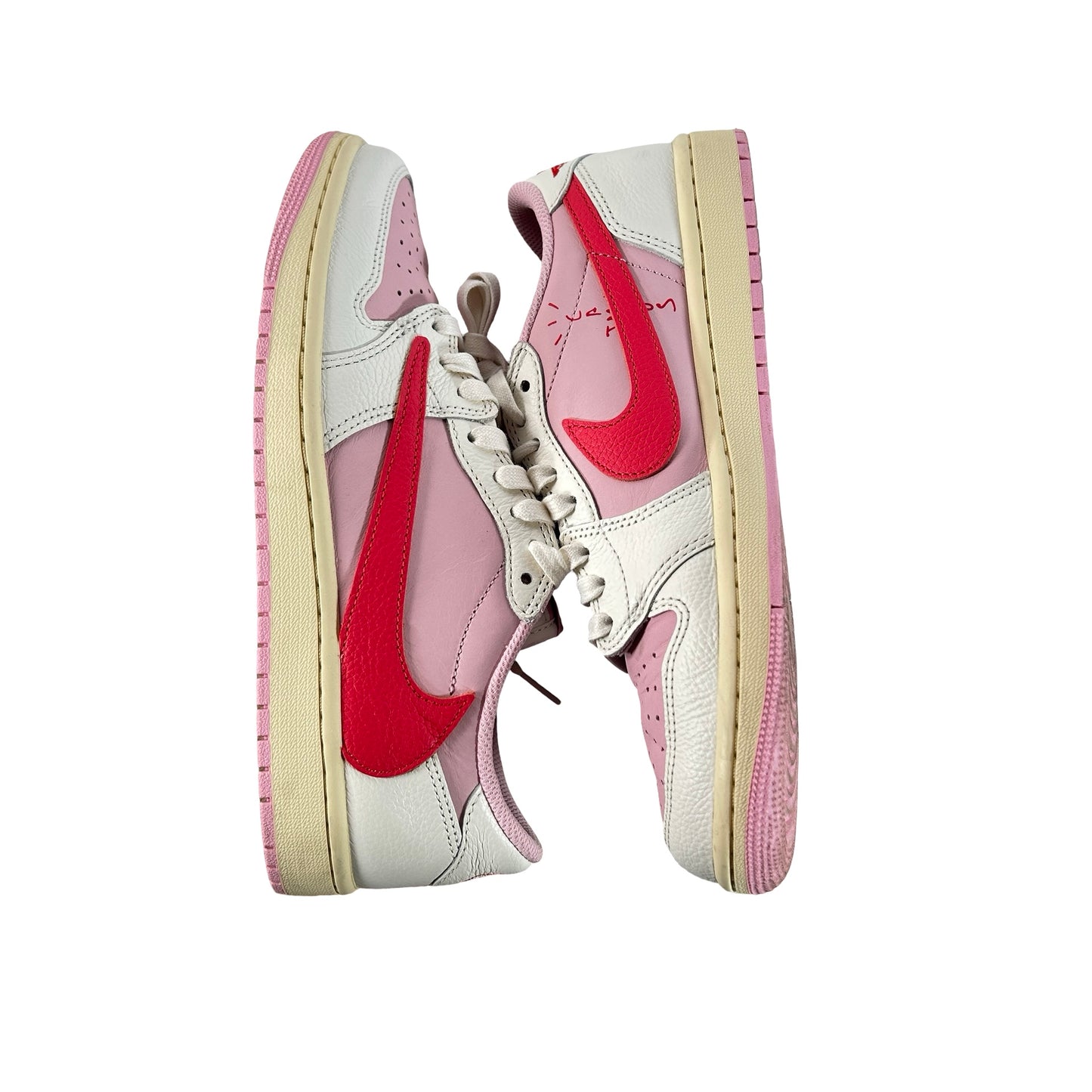 IQ7604 101 Jordan 1 Retro Low OG SP Travis Scott Sail Tropical Pink [USED] - 8 M (Used2)