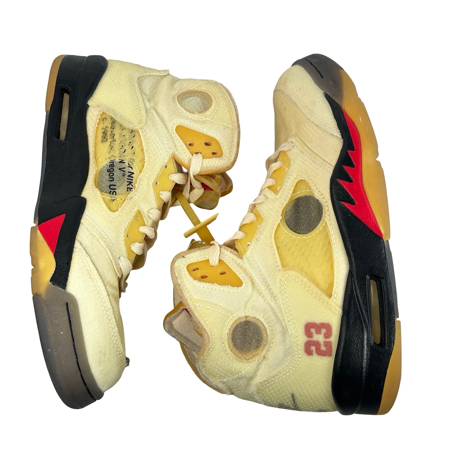 DH8565 100 Jordan 5 Off-White Sail [USED] - 8 M (Used) (No Box)