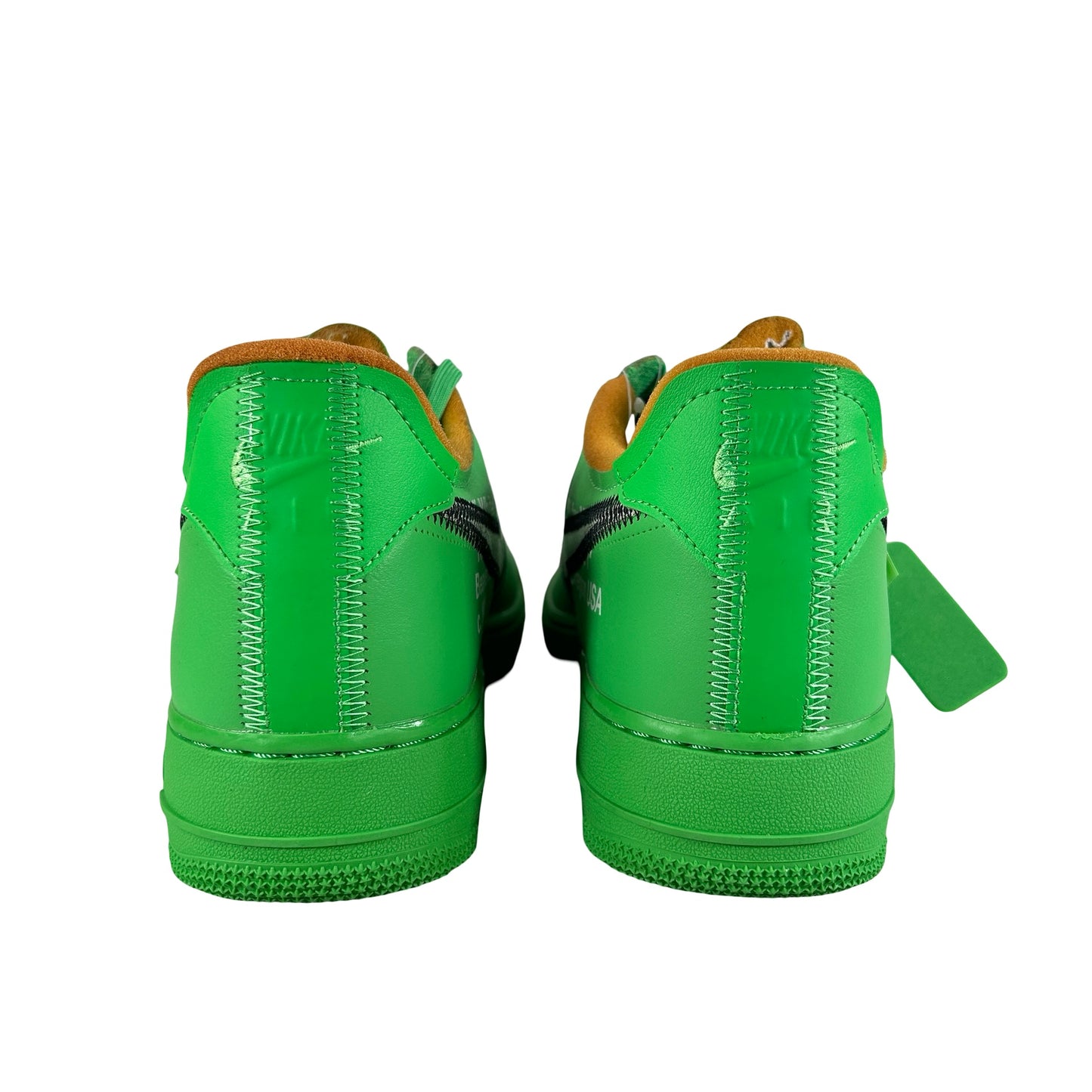 DX1419 300 Nike Air Force 1 Low Off-White Brooklyn [CONDITIONAL] - 9.5 M (Heavy Yellowing Foam) (No Box)