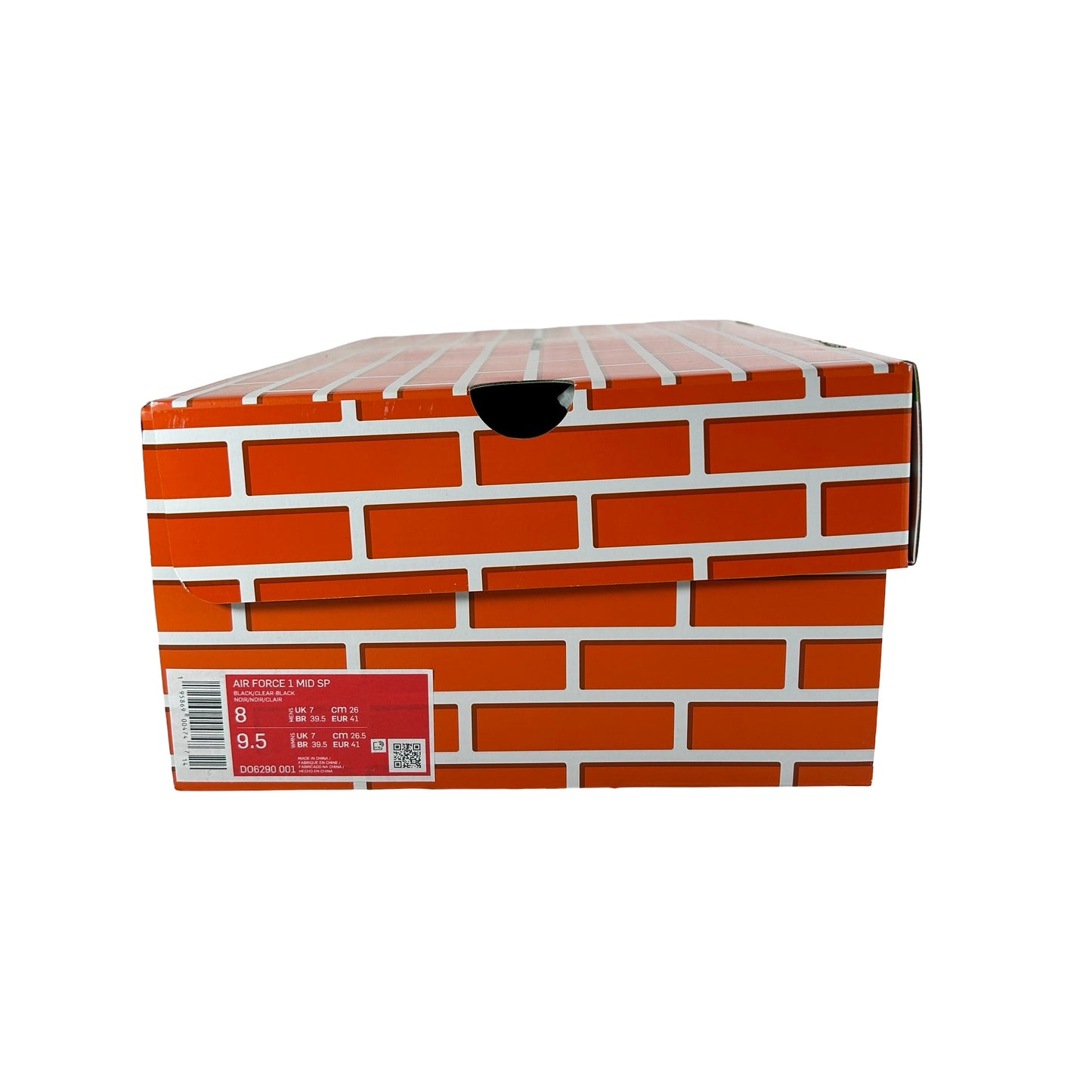 DO6290 001 Nike Air Force 1 Mid Off-White Black [USED] - 8 M (Used)